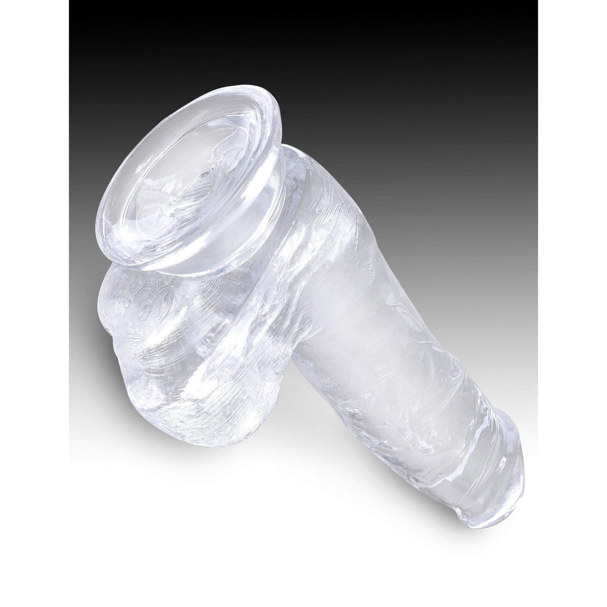 Pipedream - King Cock Clear Cock with Balls 6" (Clear) Realistic Dildo with suction cup (Non Vibration) 603912758825 CherryAffairs