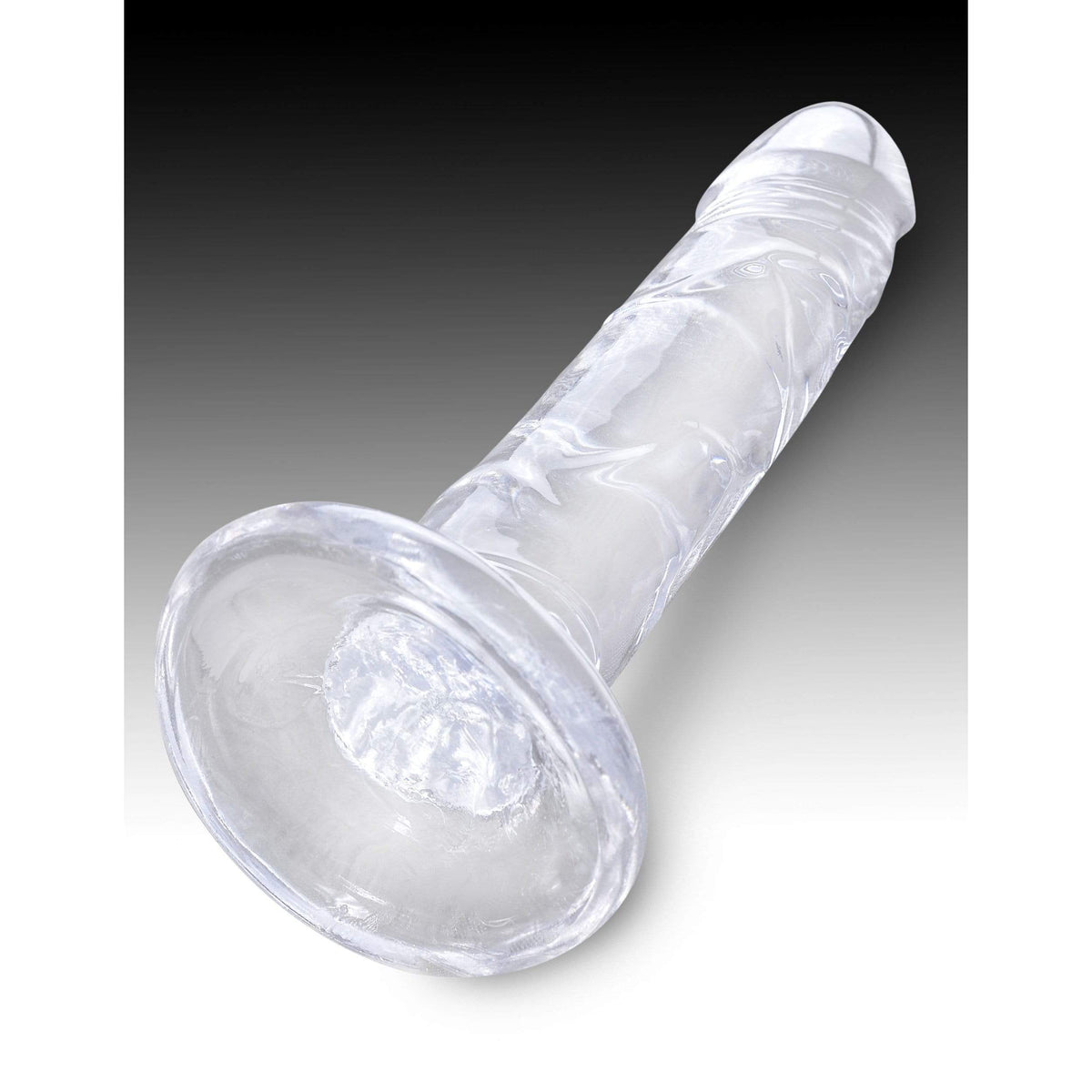 Pipedream - King Cock Clear Cock Dildo 6" (Clear) Realistic Dildo with suction cup (Non Vibration) 603912758832 CherryAffairs