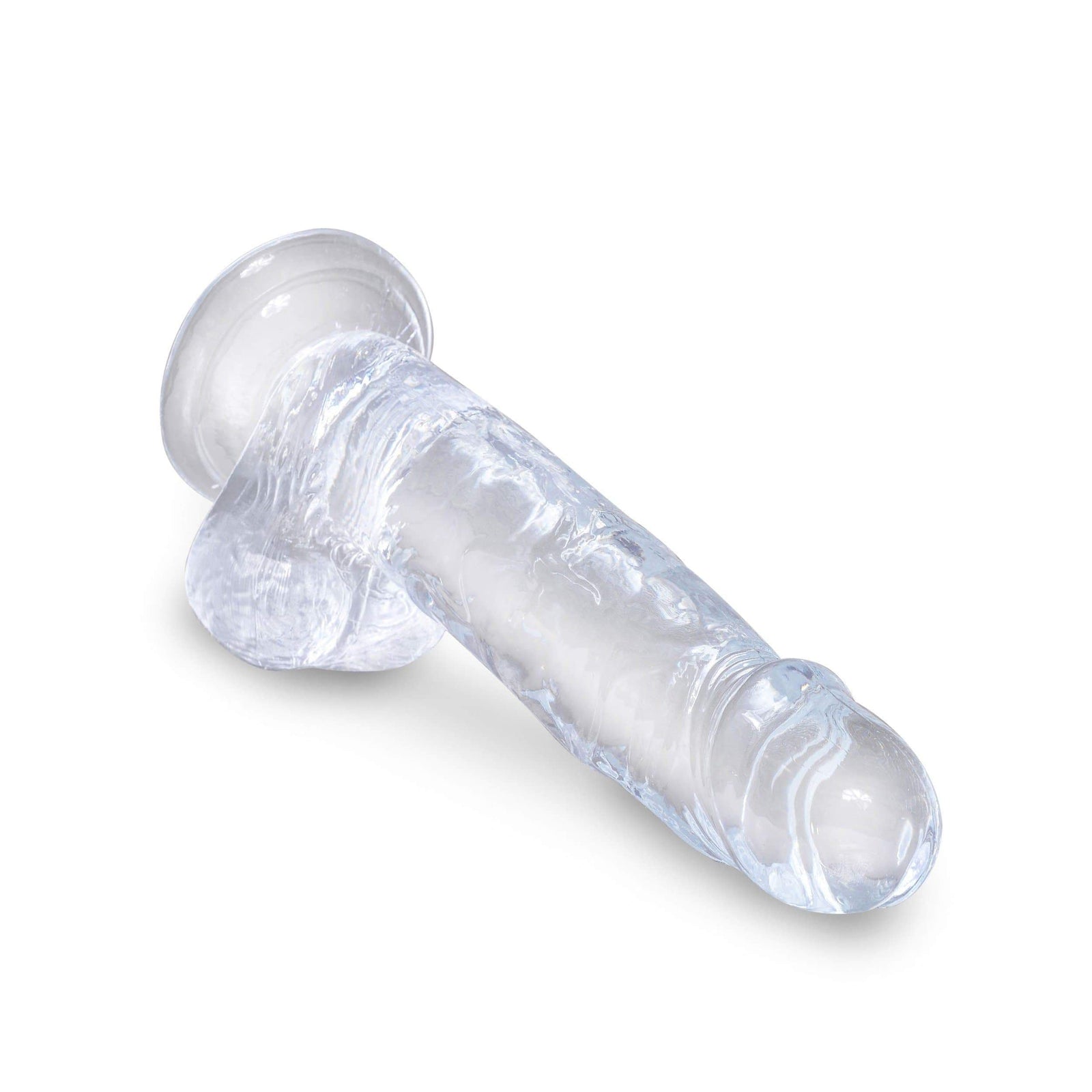Pipedream - King Cock Clear Cock with Balls  Dildo 7" (Clear) Realistic Dildo with suction cup (Non Vibration) 603912758849 CherryAffairs