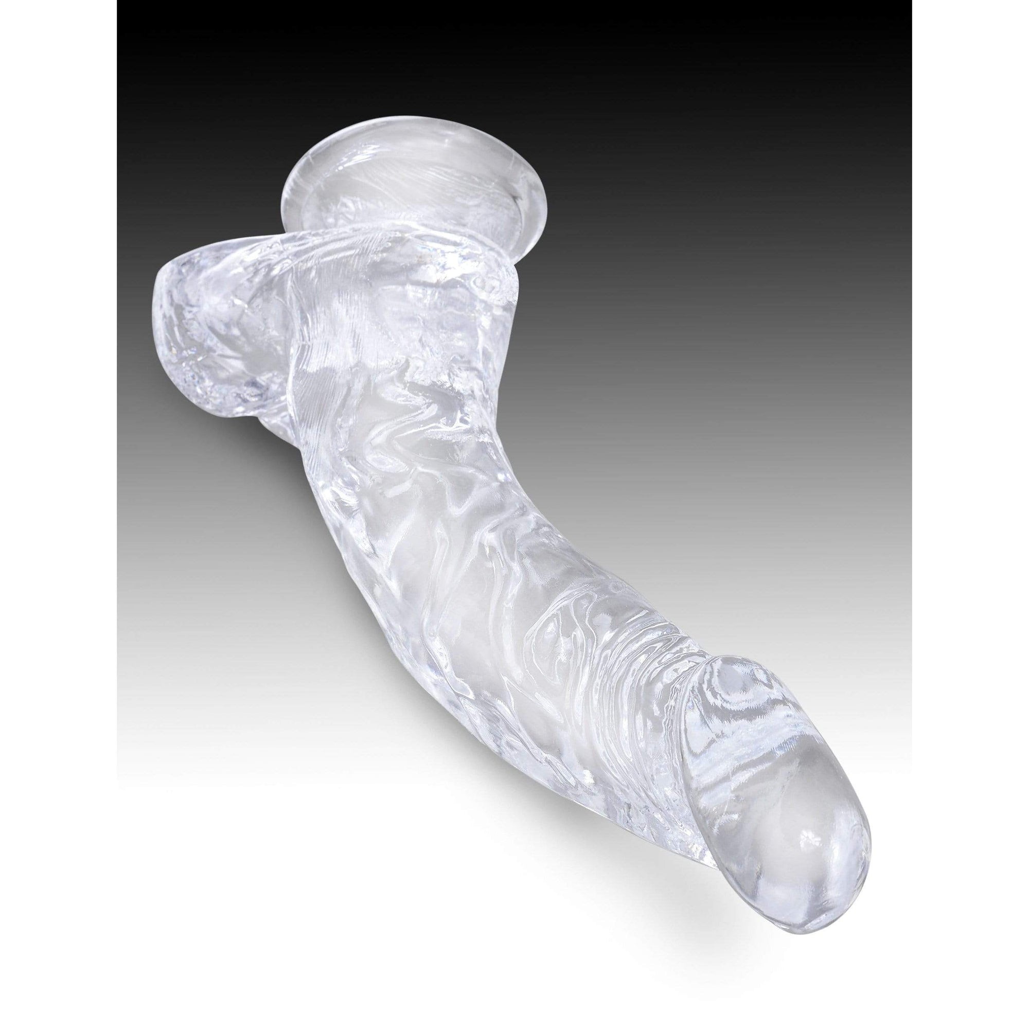 Pipedream - King Cock Clear Cock with Balls  Dildo 7.5" (Clear) Realistic Dildo with suction cup (Non Vibration) 603912758856 CherryAffairs