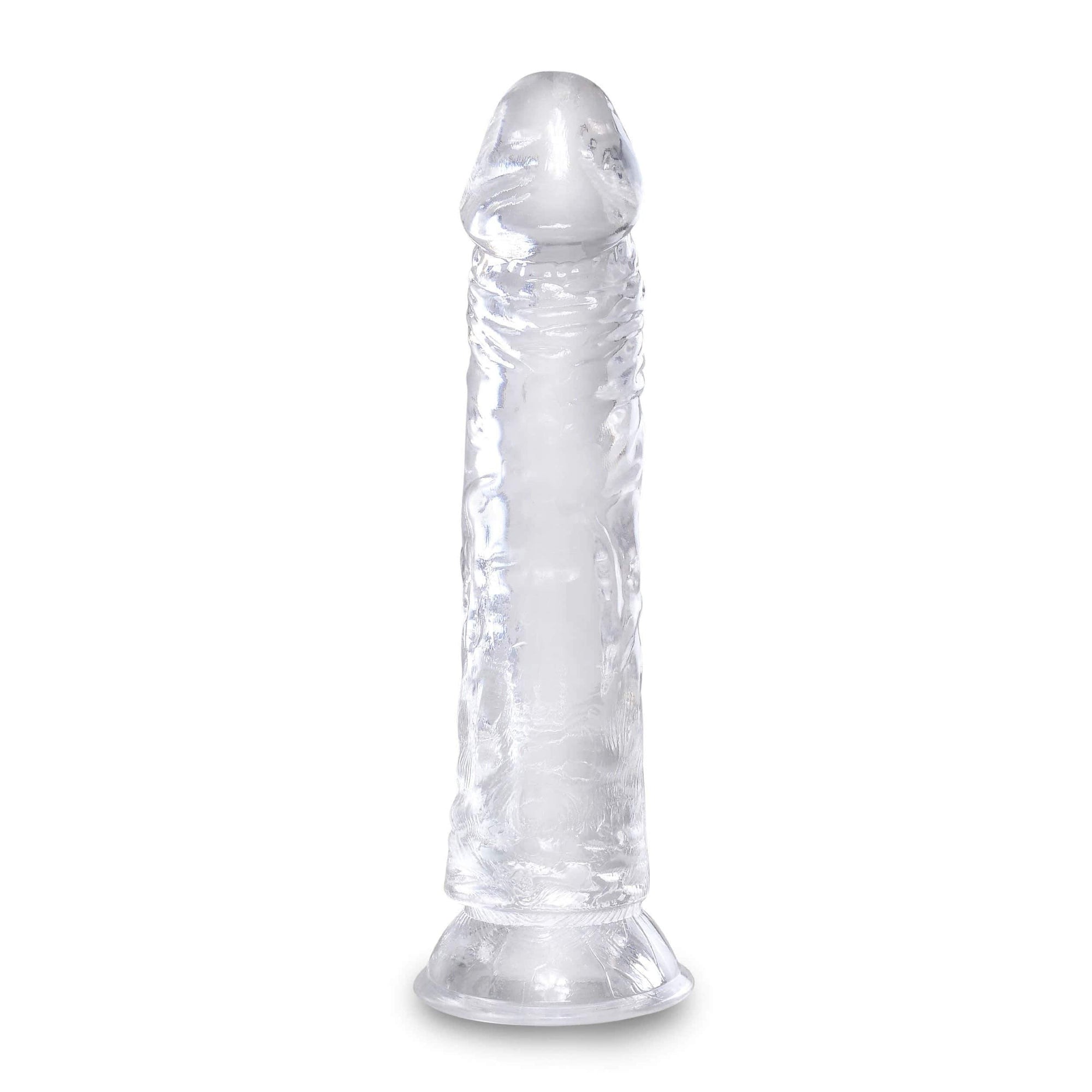 Pipedream - King Cock Clear Cock Dildo 8" (Clear) Realistic Dildo with suction cup (Non Vibration) 603912759013 CherryAffairs