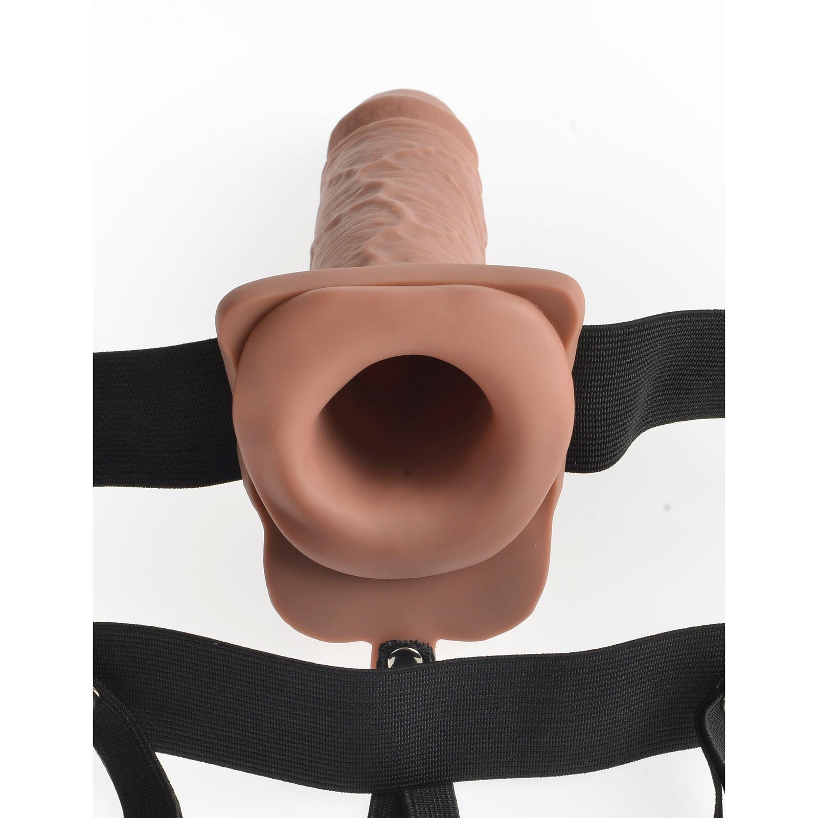 Pipedream - Fetish Fantasy Series Hollow Strap On with Remote 7" (Brown) Strap On with Hollow Dildo for Male (Vibration) Rechargeable 319754936 CherryAffairs