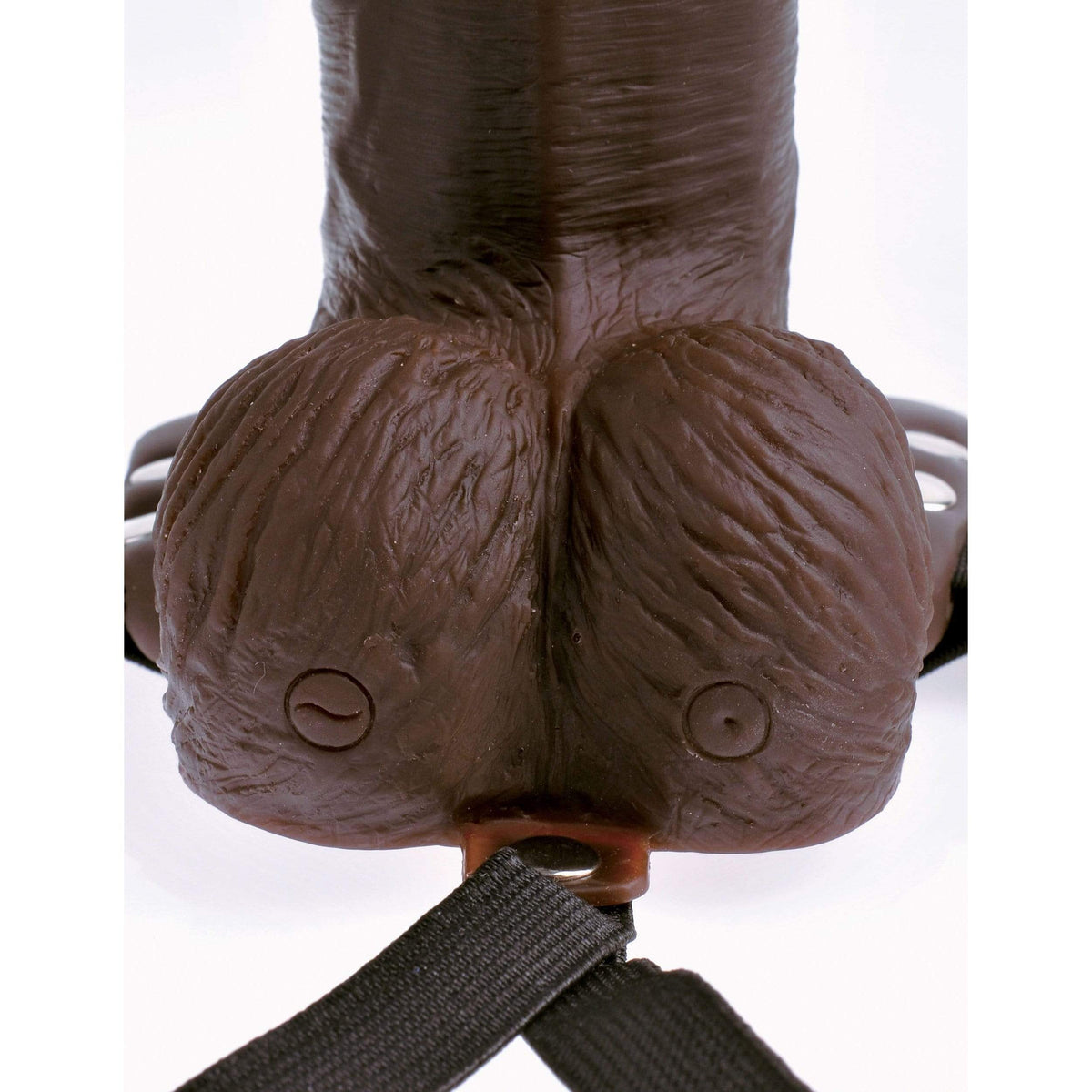 Pipedream - Fetish Fantasy Hollow Rechargeable Strap-On Remote 8" (Brown) Strap On with Hollow Dildo for Male (Vibration) Non Rechargeable 603912759242 CherryAffairs