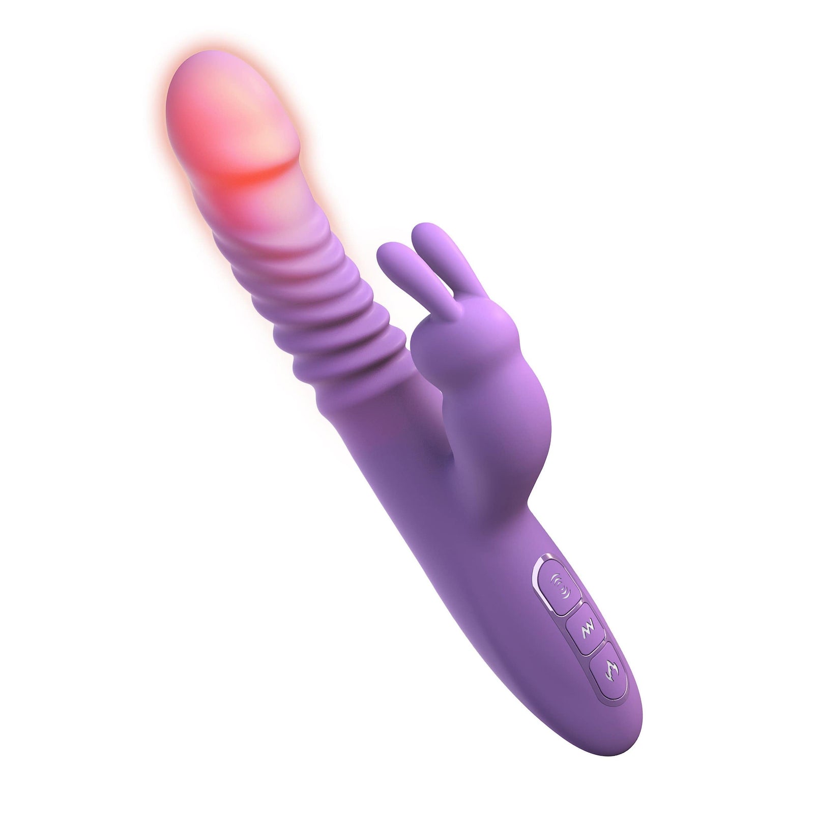 Pipedream - Fantasy For Her Her Thrusting Silicone Rabbit Vibrator (Purple) Rabbit Dildo (Vibration) Rechargeable 319752270 CherryAffairs