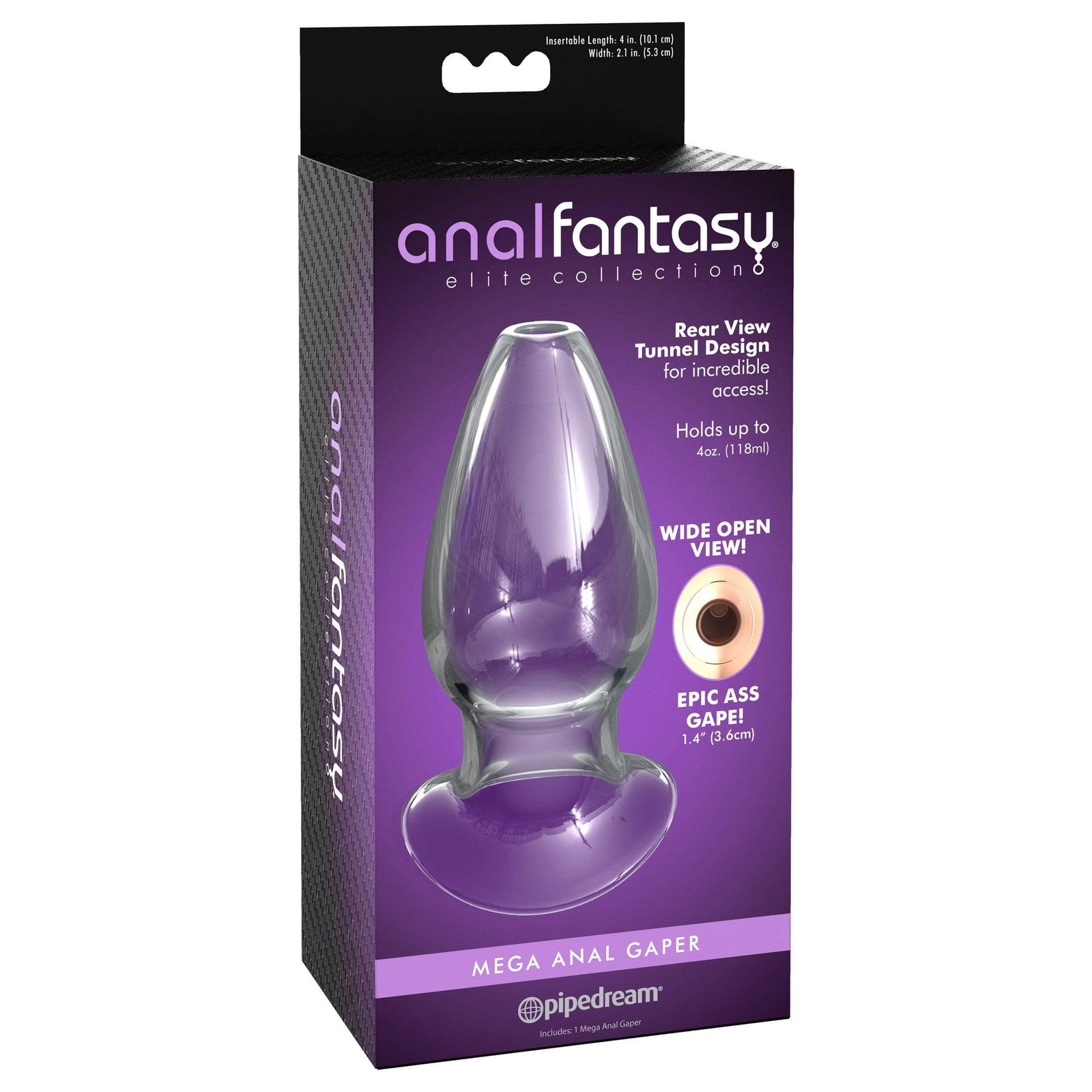 Pipedream - Anal Fantasy Elite Anal Gaper Mega (Clear) Anal Plug (Non Vibration) 319748582 CherryAffairs