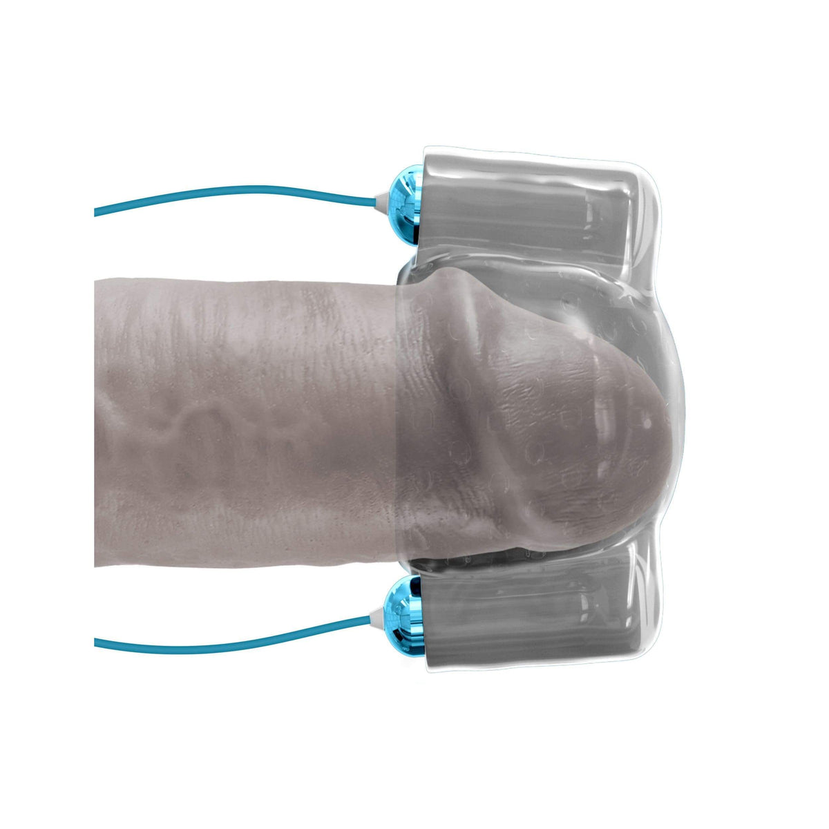 Pipedream - Classix Dual Vibrating Head Teaser (Blue) Masturbator Soft Stroker (Vibration) Non Rechargeable 603912760149 CherryAffairs