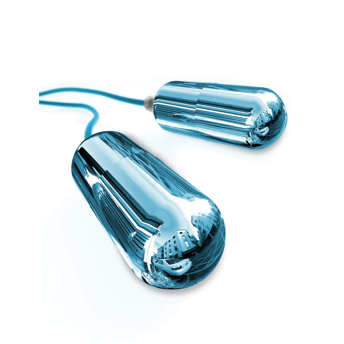 Pipedream - Classix Dual Vibrating Head Teaser (Blue) Masturbator Soft Stroker (Vibration) Non Rechargeable 603912760149 CherryAffairs