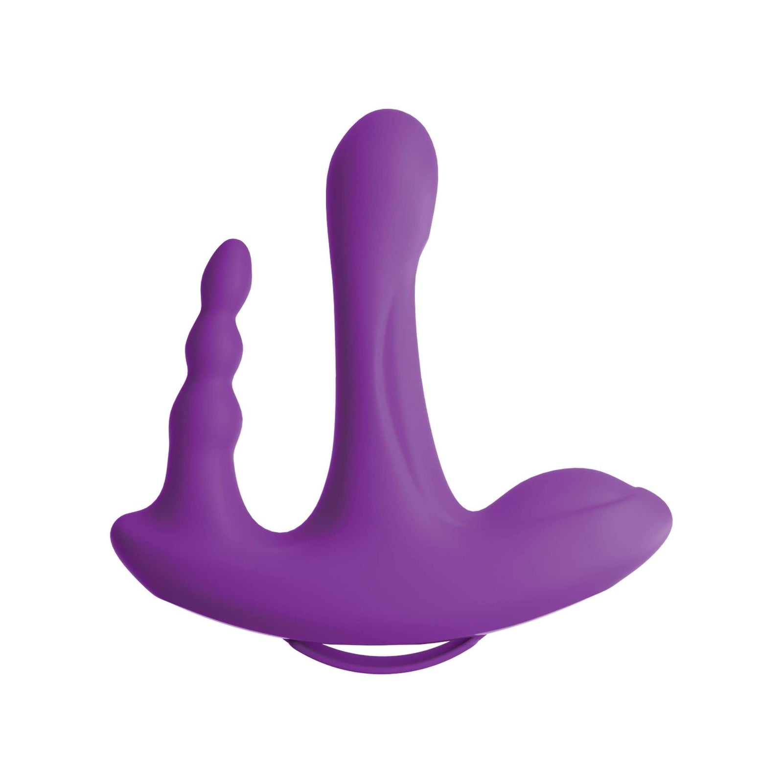 Pipedream - 3Some Myself and Us Rock N Ride Silicone Vibrator (Purple) Couple's Massager (Vibration) Rechargeable 603912761788 CherryAffairs