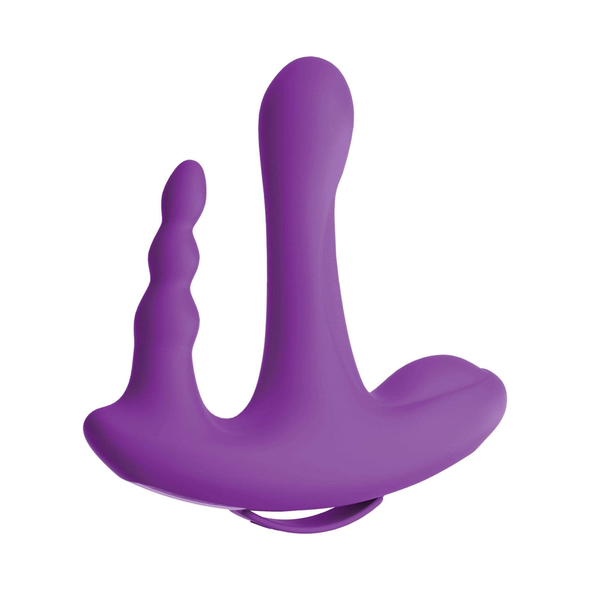 Pipedream - 3Some Myself and Us Rock N Ride Silicone Vibrator (Purple) Couple's Massager (Vibration) Rechargeable 603912761788 CherryAffairs