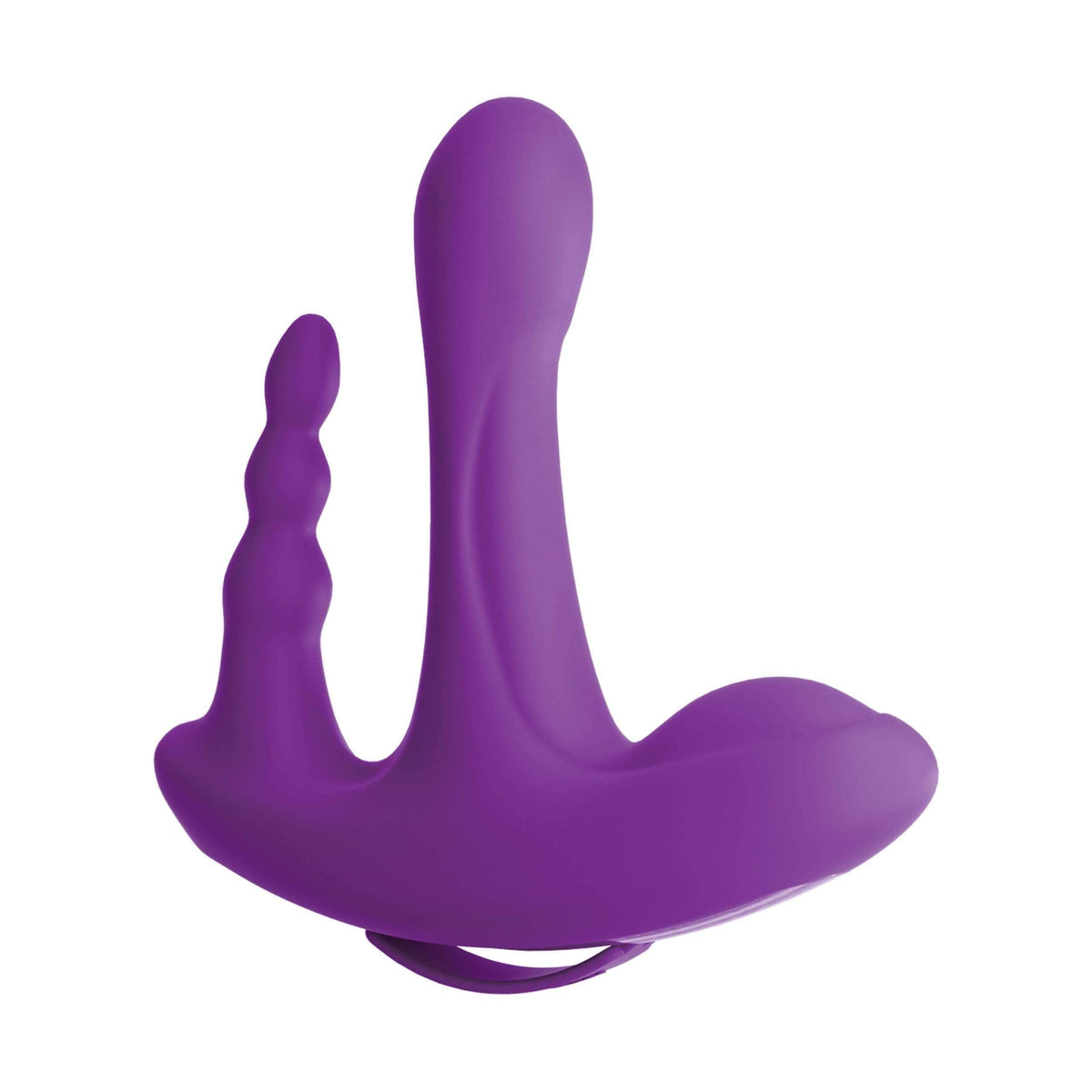 Pipedream - 3Some Myself and Us Rock N Ride Silicone Vibrator (Purple) Couple's Massager (Vibration) Rechargeable 603912761788 CherryAffairs
