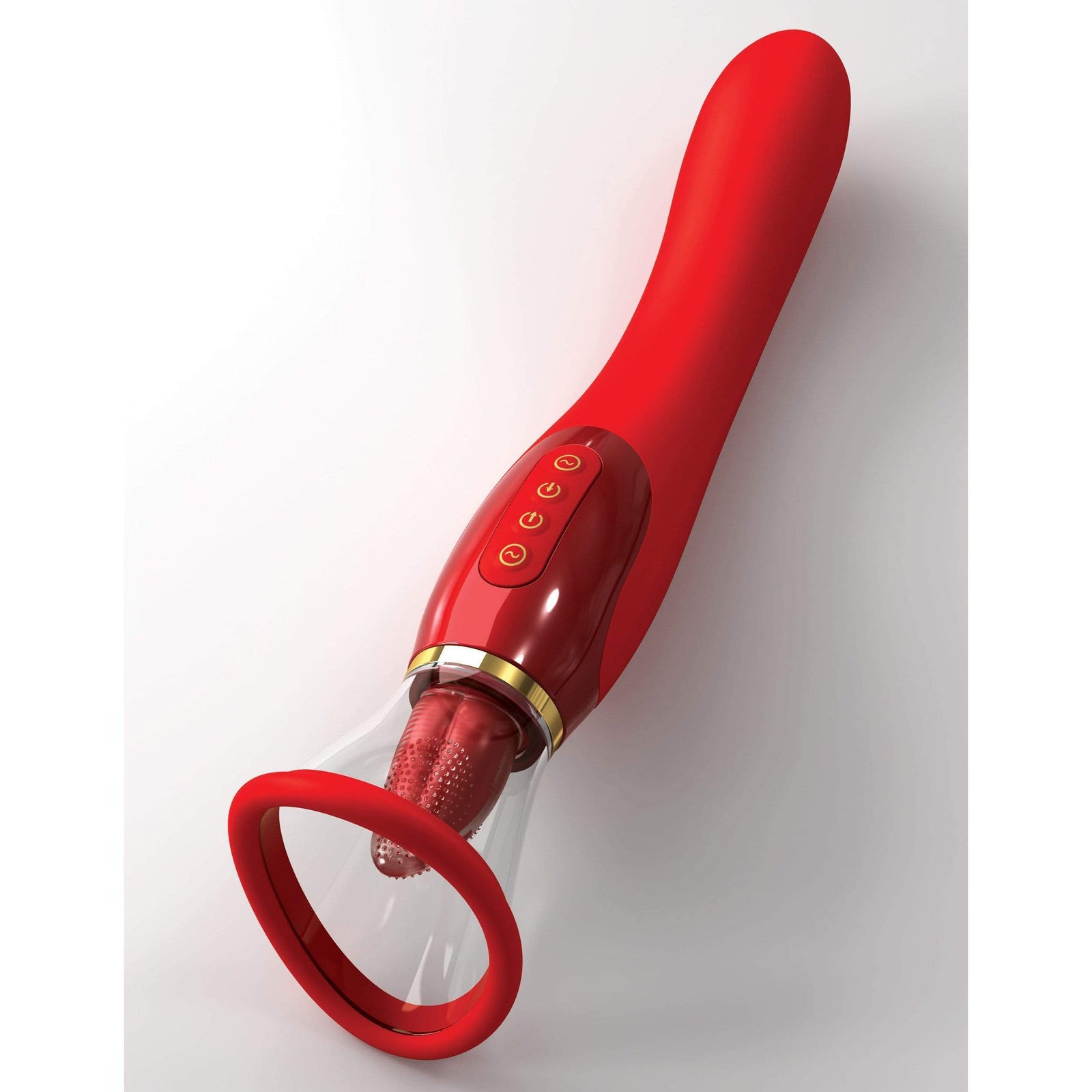 Pipedream - Fantasy For Her Ultimate Pleasure 24K Gold Luxury Edition Clit Massager (Red) Clit Massager (Vibration) Rechargeable 603912762334 CherryAffairs