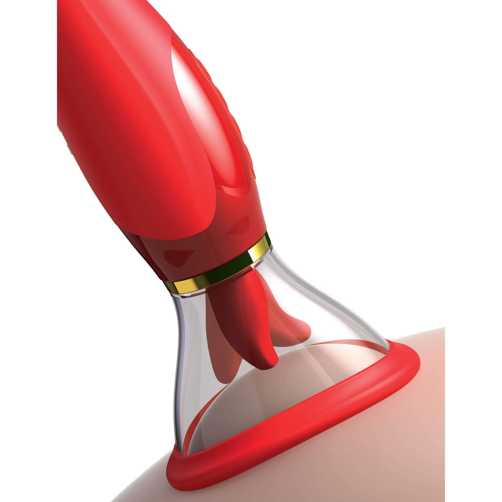 Pipedream - Fantasy For Her Ultimate Pleasure 24K Gold Luxury Edition Clit Massager (Red) Clit Massager (Vibration) Rechargeable 603912762334 CherryAffairs