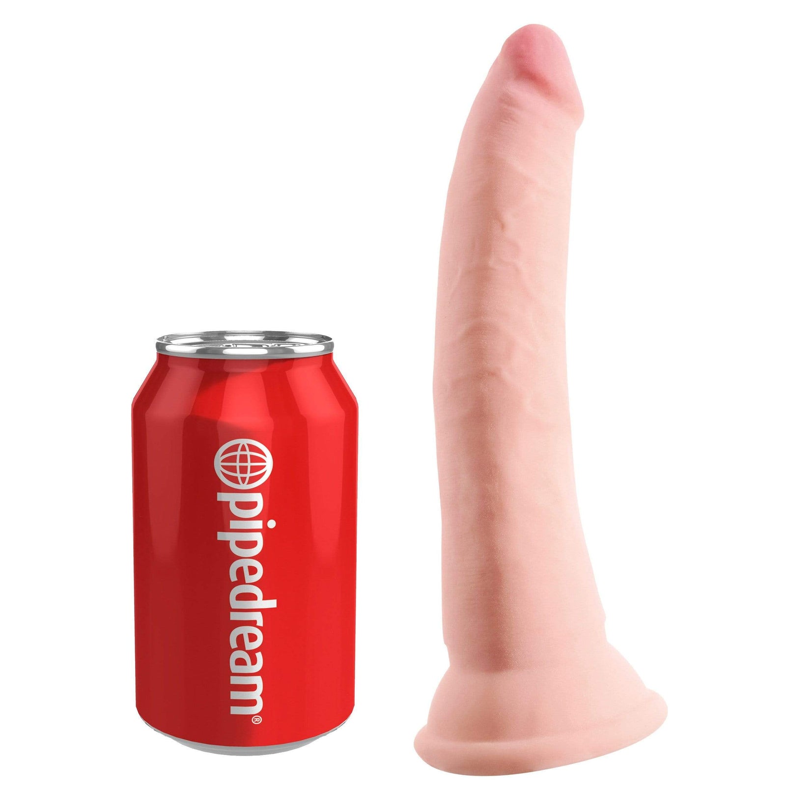 Pipedream - King Cock Plus Triple Density Cock 7" (Beige) Realistic Dildo with suction cup (Non Vibration) 319766957 CherryAffairs