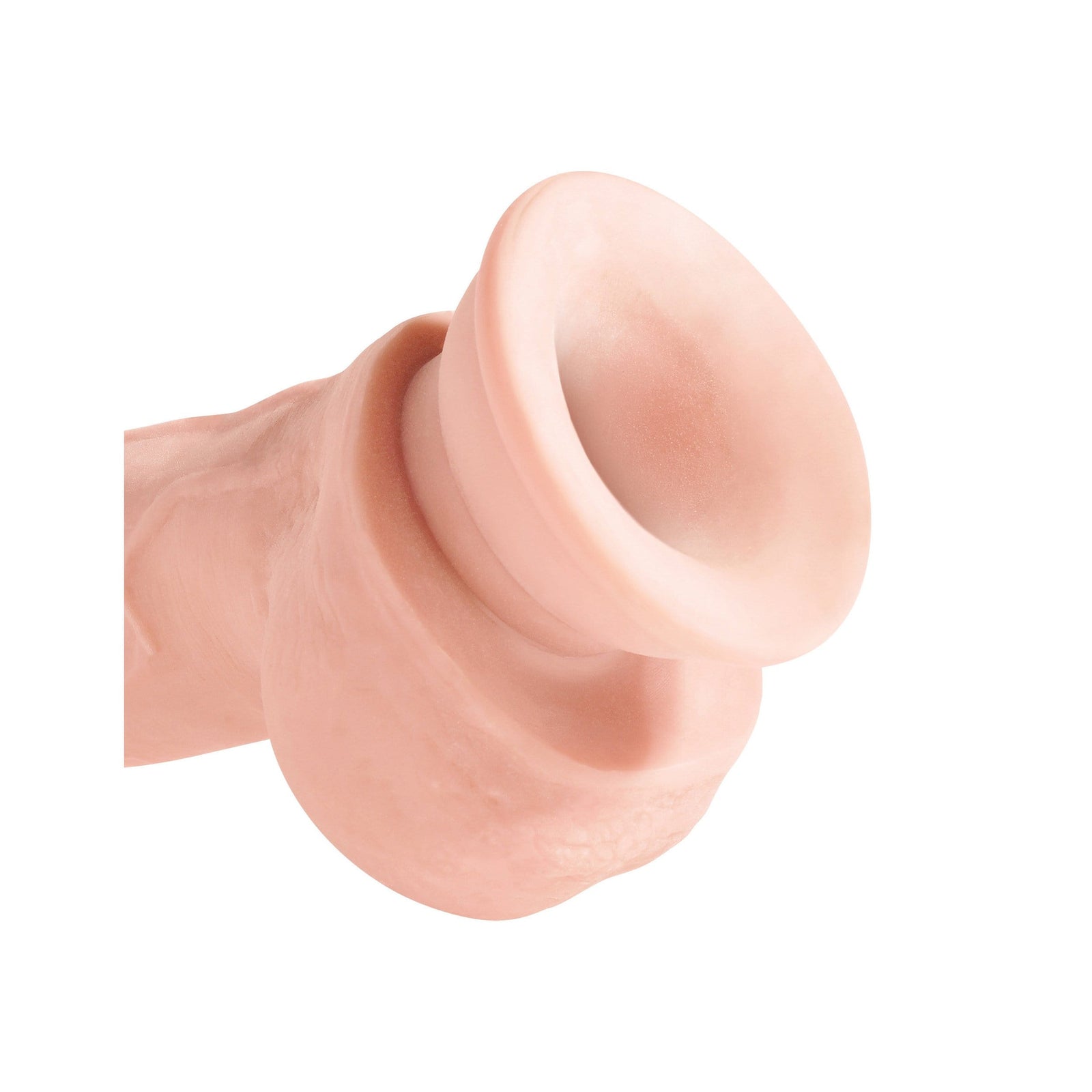 Pipedream - King Cock Plus Triple Density Cock with Balls 8" (Beige) Realistic Dildo with suction cup (Non Vibration) 319762471 CherryAffairs