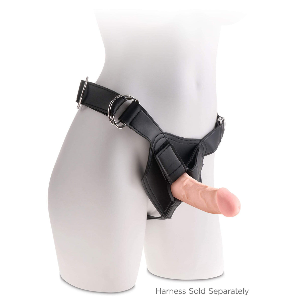 Pipedream - King Cock Plus 3D Triple Density Cock Dildo 5" (Beige) Realistic Dildo with suction cup (Non Vibration) 603912762662 CherryAffairs