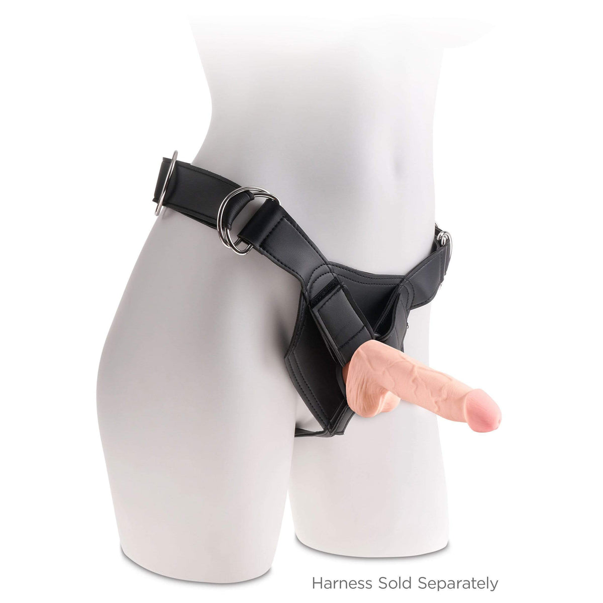 Pipedream - King Cock Plus 3D Triple Density Cock with Balls Dildo 5" (Beige) Realistic Dildo with suction cup (Non Vibration) 603912762679 CherryAffairs