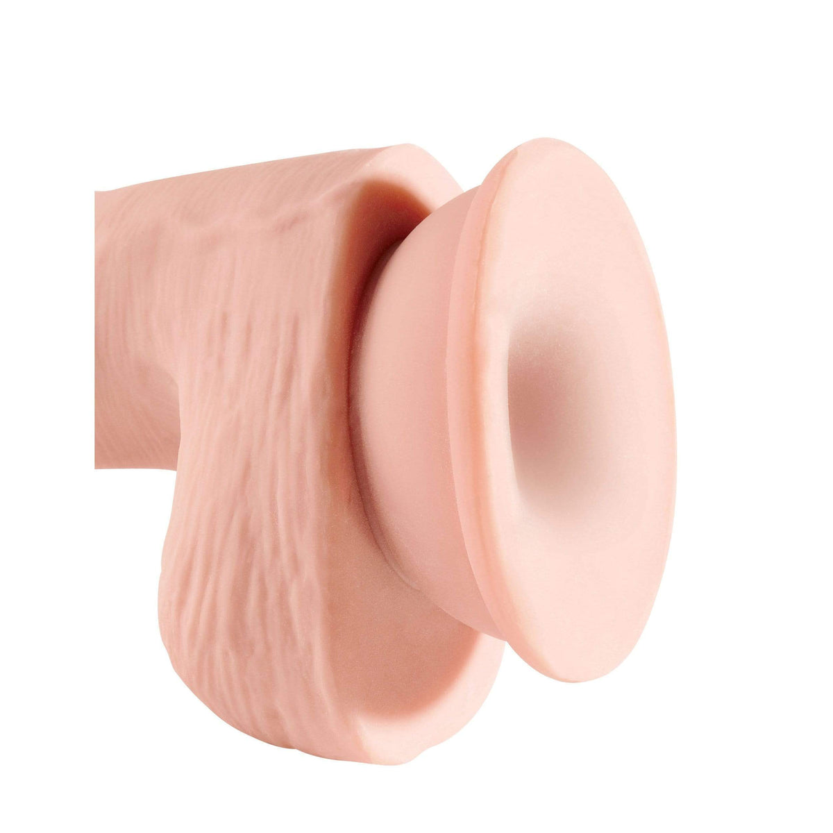 Pipedream - King Cock Plus 3D Triple Density Cock with Balls Dildo 5" (Beige) Realistic Dildo with suction cup (Non Vibration) 603912762679 CherryAffairs