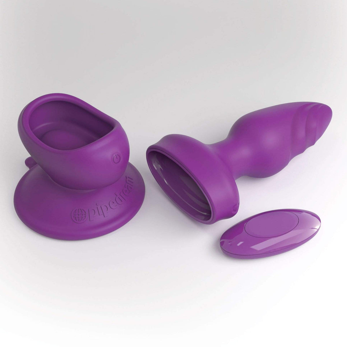 Pipedream - 3Some Wall Banger Vibrating Anal Plug (Purple) Remote Control Anal Plug (Vibration) Rechargeable 603912765878 CherryAffairs