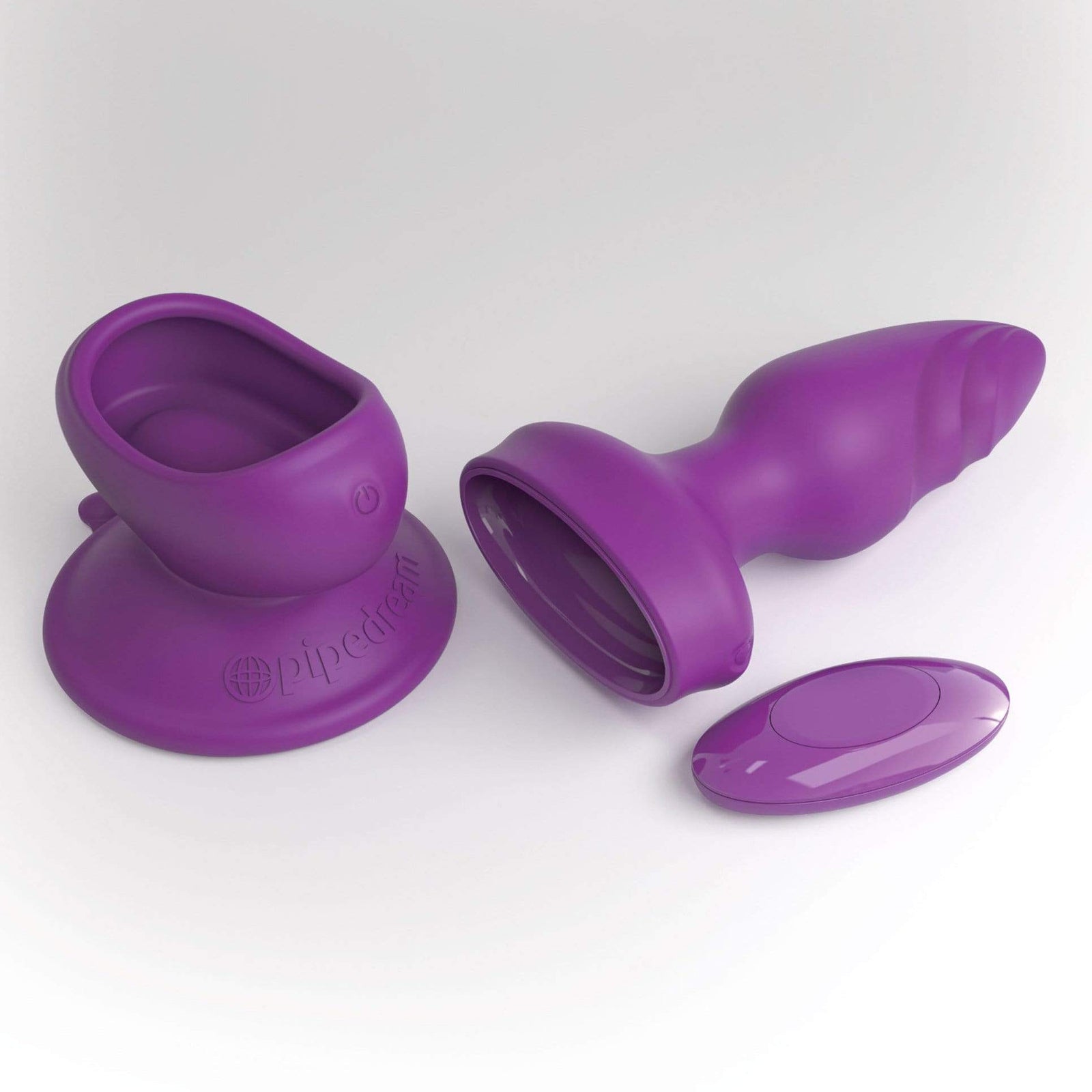 Pipedream - 3Some Wall Banger Vibrating Anal Plug (Purple) Remote Control Anal Plug (Vibration) Rechargeable 603912765878 CherryAffairs
