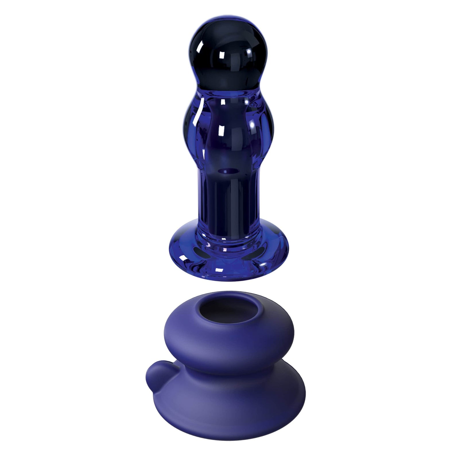 Pipedream - Icicles No. 83 Remote Control Vibrating Glass Massager (Blue) Remote Control Anal Plug (Vibration) Rechargeable 603912766257 CherryAffairs