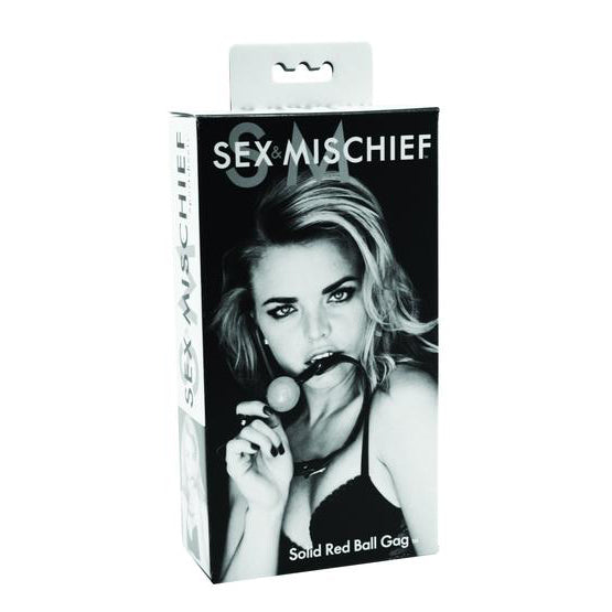 Sex and Mischief - Solid Red Ball Gag - SM1010 / Red - Ball Gag