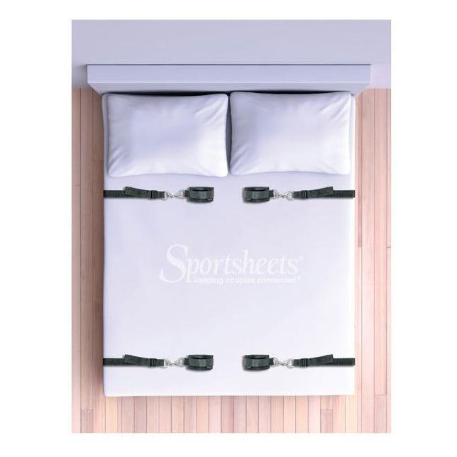 Sportsheets - Under the Bed Restraint System - Black - Bed Restraint