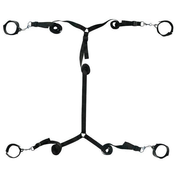 Sportsheets - Under the Bed Restraint System - Black - Bed Restraint