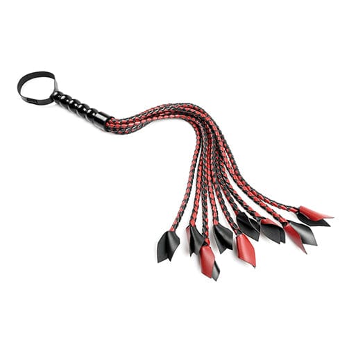 Sportsheets - Saffron BDSM Braided Flogger (Red/Black) Flogger 626141515 CherryAffairs