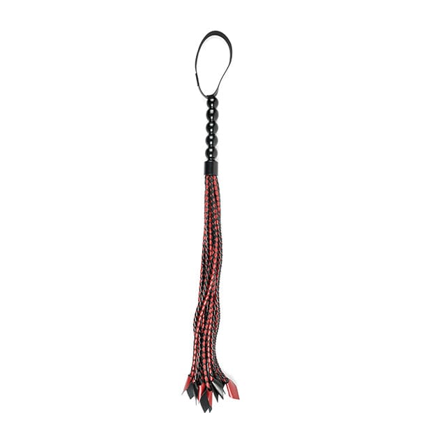 Sportsheets - Saffron BDSM Braided Flogger (Red/Black) Flogger 626141515 CherryAffairs