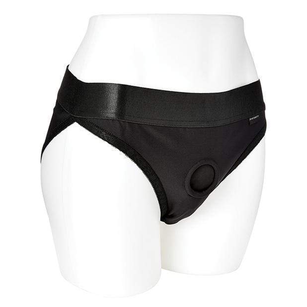 Sportsheets - Em Ex Silhouette Strap On Harness XS (Black) Strap On w/o Dildo 646709661014 CherryAffairs