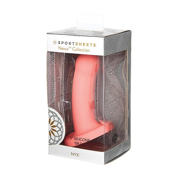 Sportsheets - Nexus Collection NYX Silicone Dildo 5" (Coral) Non Realistic Dildo with suction cup (Non Vibration) 646709698324 CherryAffairs