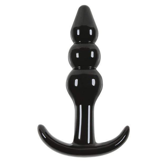 NS Novelties - Jelly Rancher Ripple T Anal Plug (Black) Anal Plug (Non Vibration) 657447095634 CherryAffairs