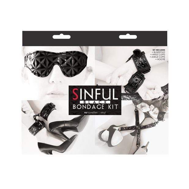 NS Novelties - Sinful Bondage BDSM Kit (Black) BDSM Set 657447096570 CherryAffairs