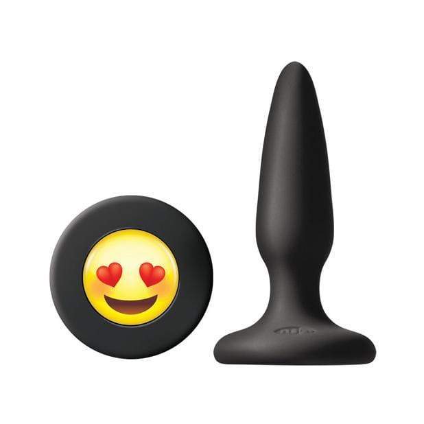 NS Novelties - Moji's ILY Silicone Butt Plug (Black) Anal Plug (Non Vibration)