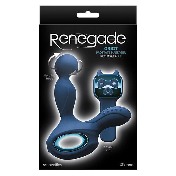 NS Novelties - Renegade Orbit Rotating Prostate Massager with Wrist Controller (Blue) Prostate Massager (Vibration) Rechargeable 625955598 CherryAffairs