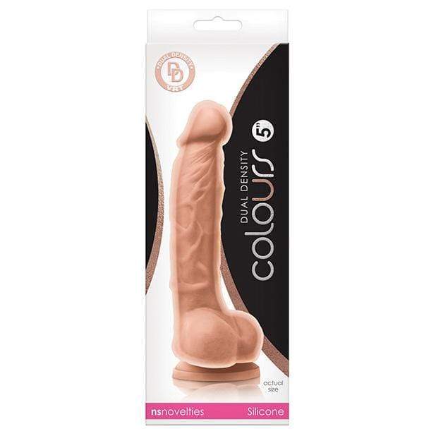 NS Novelties - Colours Dual Density Realistic Dildo 5" (Beige) Realistic Dildo with suction cup (Non Vibration) 657447101625 CherryAffairs