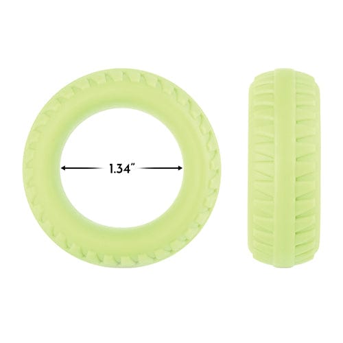 Forto - F 12 Silicone Cock Ring Glow in the Dark (Yellow) Silicone Cock Ring (Non Vibration) 663546902049 CherryAffairs
