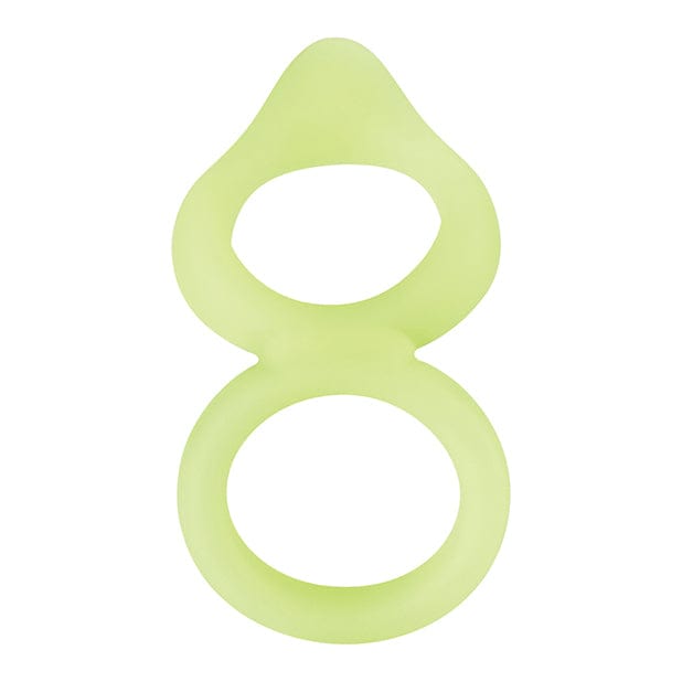 Forto - F 88 Silicone Double Cock and Ball Ring Glow in the Dark (Yellow) Silicone Cock Ring (Non Vibration) 663546902193 CherryAffairs
