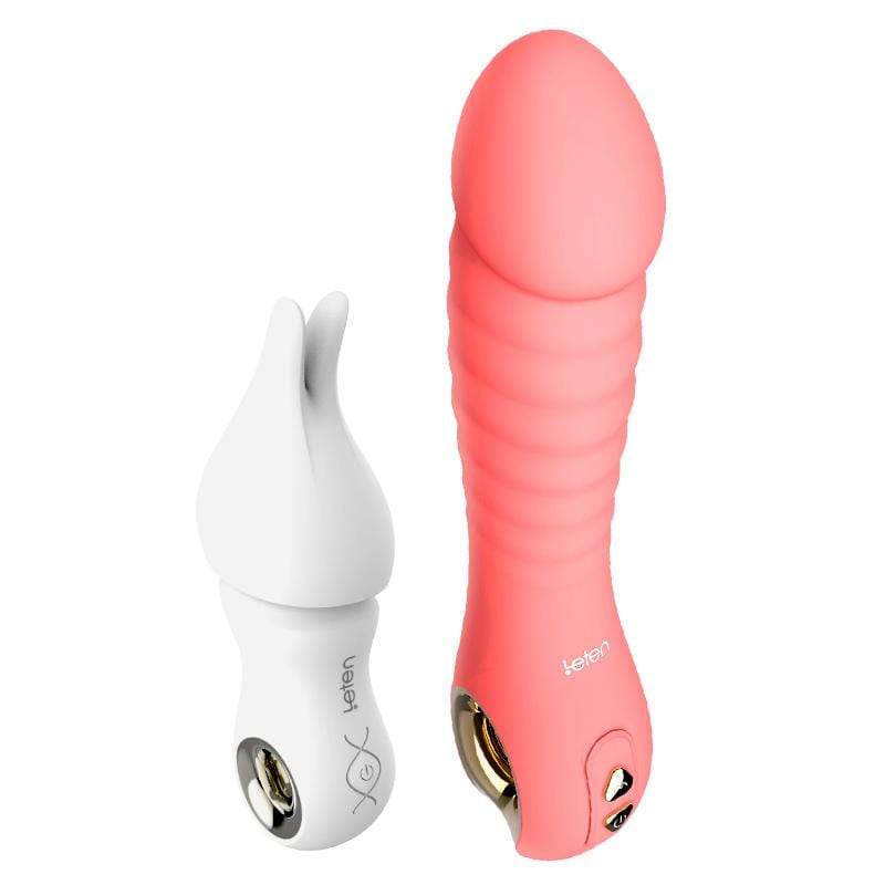 Leten - Fairy Realistic Magnetic Rechargeable Thrusting Vibrator (Pink) G Spot Dildo (Vibration) Rechargeable 293478831 CherryAffairs