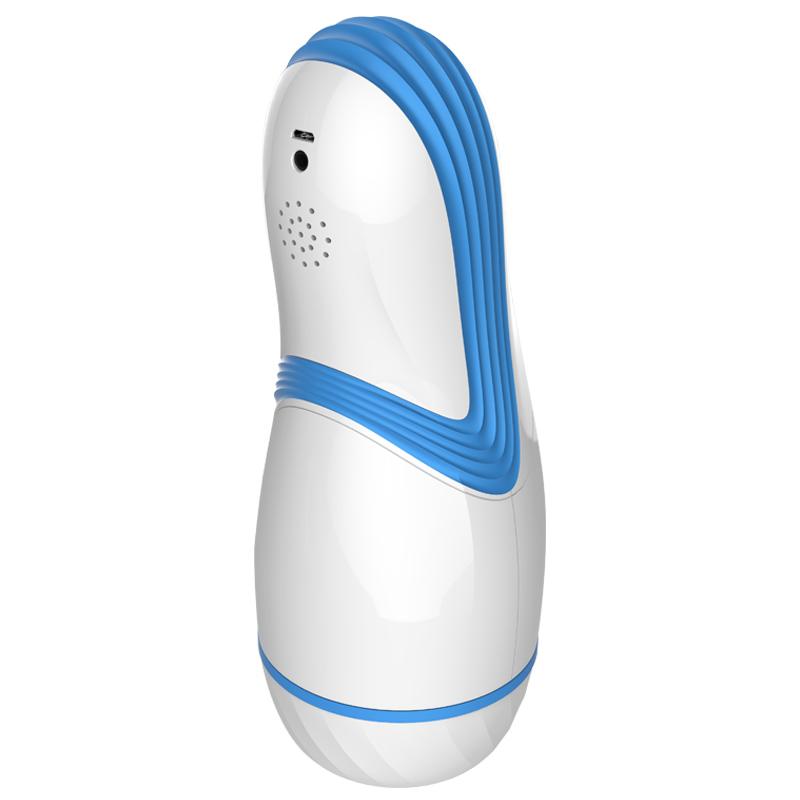 Leten - Excellent Tips Yui Hatano AMT Aircraft Automatic Cup Masturbator (White/Blue) Masturbator Soft Stroker (Vibration) Rechargeable 6920995495558 CherryAffairs
