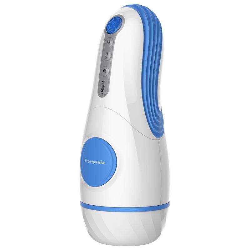 Leten - Excellent Tips Yui Hatano AMT Aircraft Automatic Cup Masturbator (White/Blue) Masturbator Soft Stroker (Vibration) Rechargeable 293476263 CherryAffairs