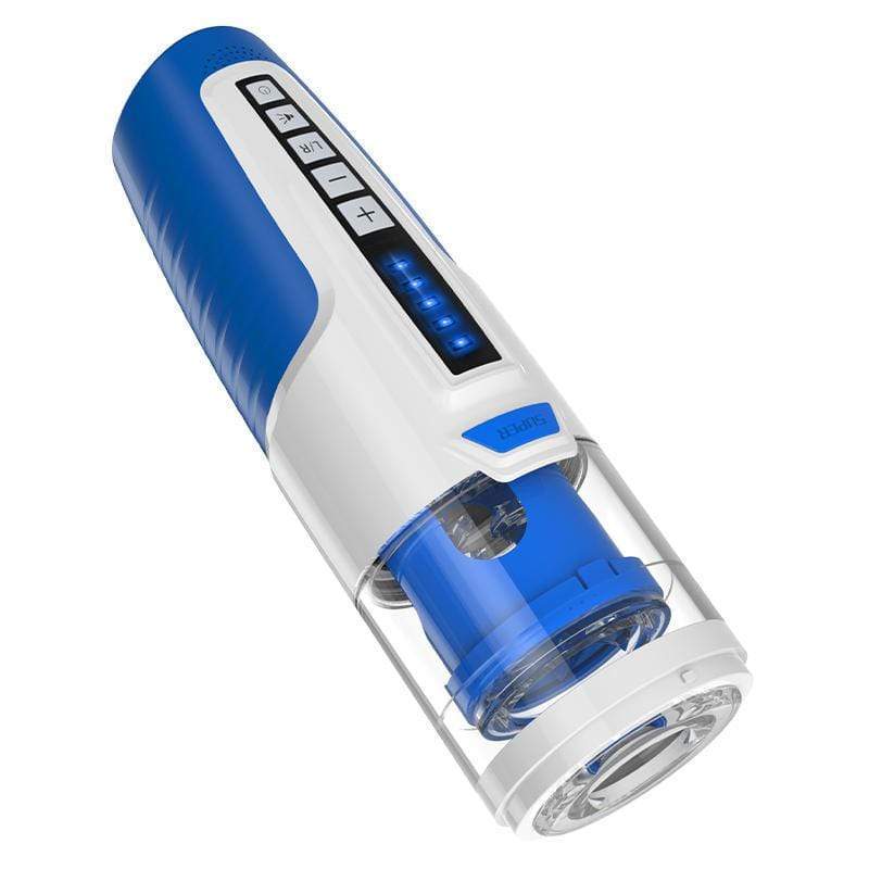 Leten - Frenzy Whirlpool Piston Automatic Telescopic Rotation Masturbator (Blue) Masturbator Soft Stroker (Vibration) Rechargeable 6920995495589 CherryAffairs