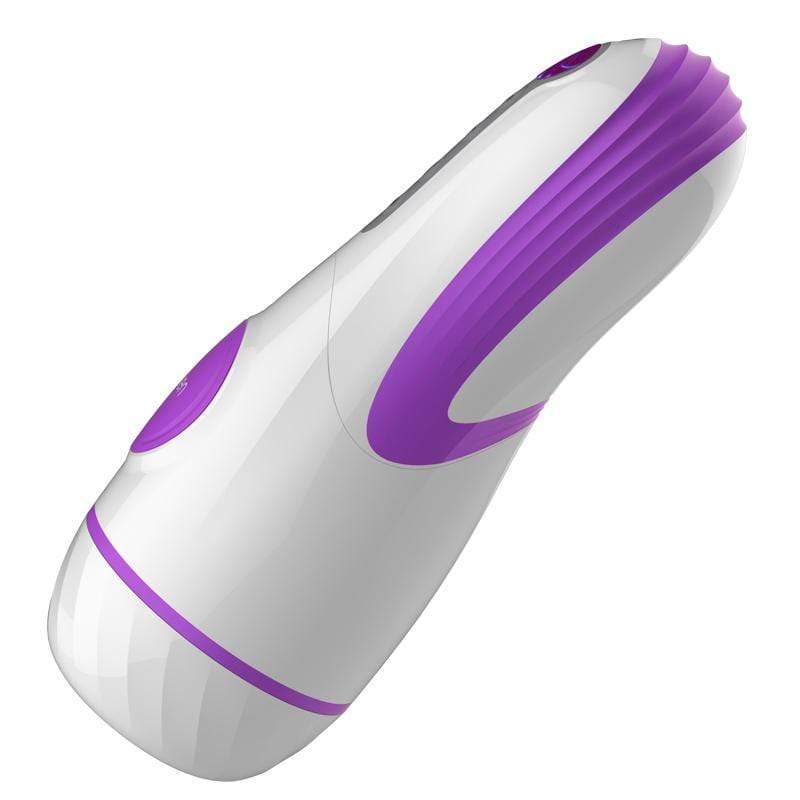 Leten - Excellent Tips Rola Misaki AMT Aircraft Automatic Cup Masturbator (White/Blue) Masturbator Soft Stroker (Vibration) Rechargeable 293478338 CherryAffairs