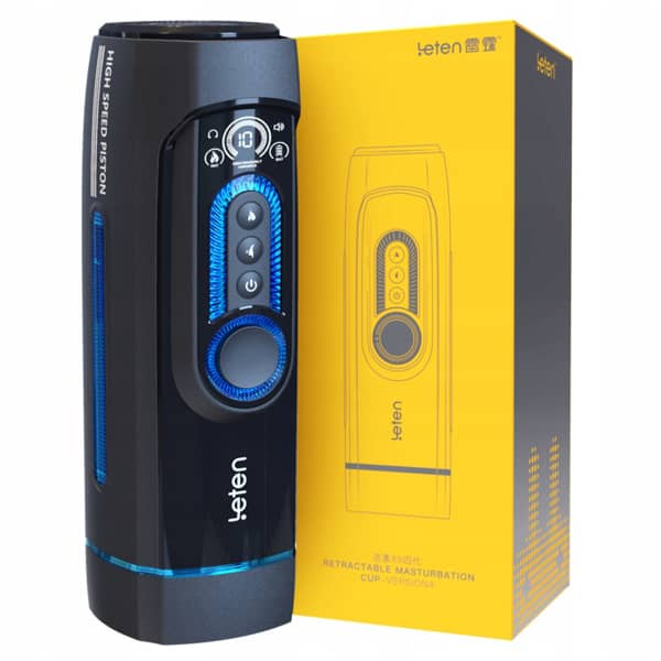 Leten - High Speed Pistons X9 Fourth Generation Automatic Heating Masturbator (Blue) LET1026 CherryAffairs