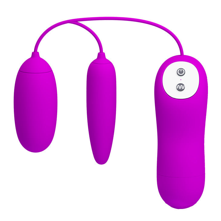Pretty Love - Irma Remote Control Egg Massager Vibrator (Purple) - Purple - Wired Remote Control Egg (Vibration) Non