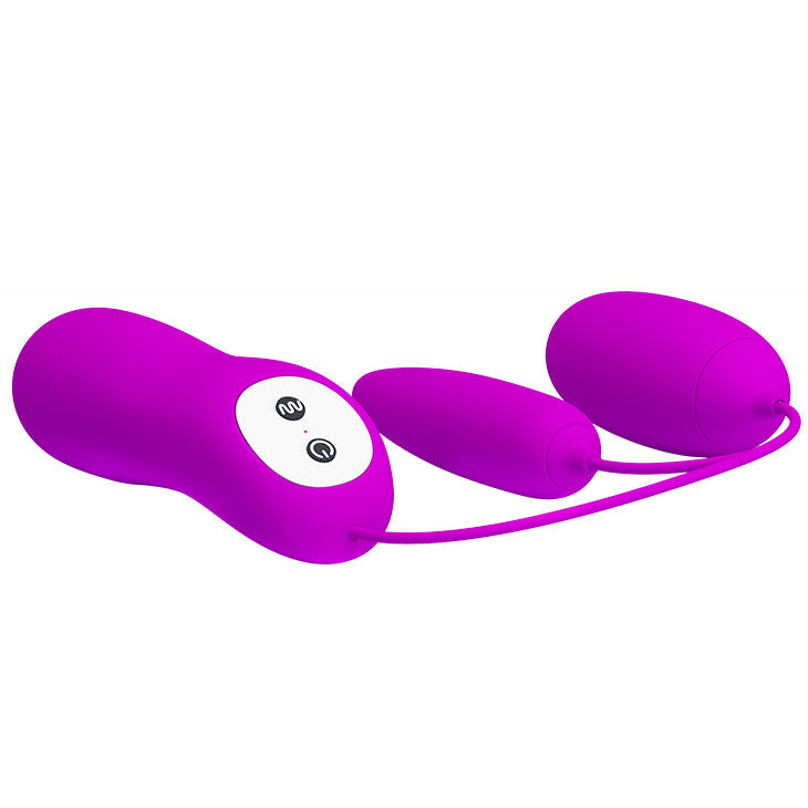 Pretty Love - Irma Remote Control Egg Massager Vibrator (Purple) - Purple - Wired Remote Control Egg (Vibration) Non