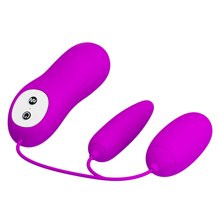 Pretty Love - Irma Remote Control Egg Massager Vibrator (Purple) - Purple - Wired Remote Control Egg (Vibration) Non