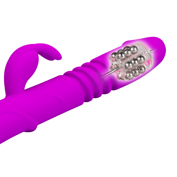 Pretty Love - Ward Rotating Thursting Rabbit Vibrator (Purple) - Purple - Rabbit Dildo (Vibration) Rechargeable