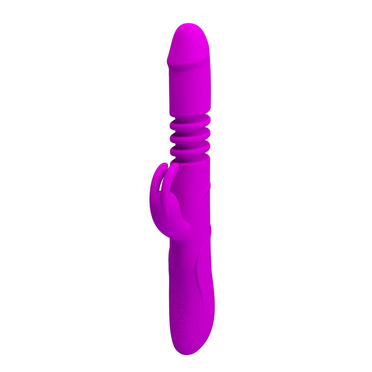 Pretty Love - Ward Rotating Thursting Rabbit Vibrator (Purple) - Purple - Rabbit Dildo (Vibration) Rechargeable