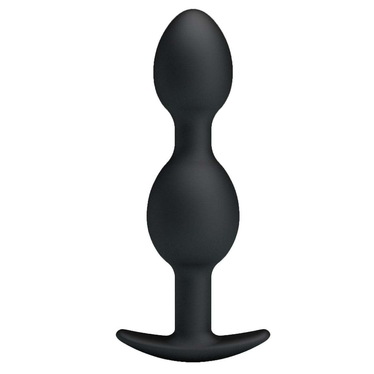 Pretty Love - Heavy Balls Silicone Butt Plug (Black) - Black / 73g - Anal Plug (Non Vibration)